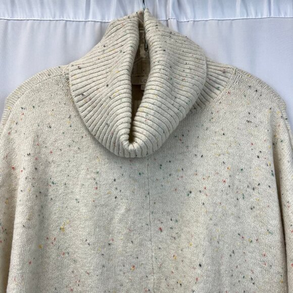 Loft Womens Multicolor Knitted Long Sleeve Turtleneck Pullover Sweater Small - Picture 3 of 9